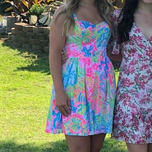 Lily Pulitzer “Lover’s Coral” Christine fit&flare